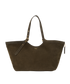 Gramercy Tote, &pound;275, Handbags, Green, Suede, Front view
